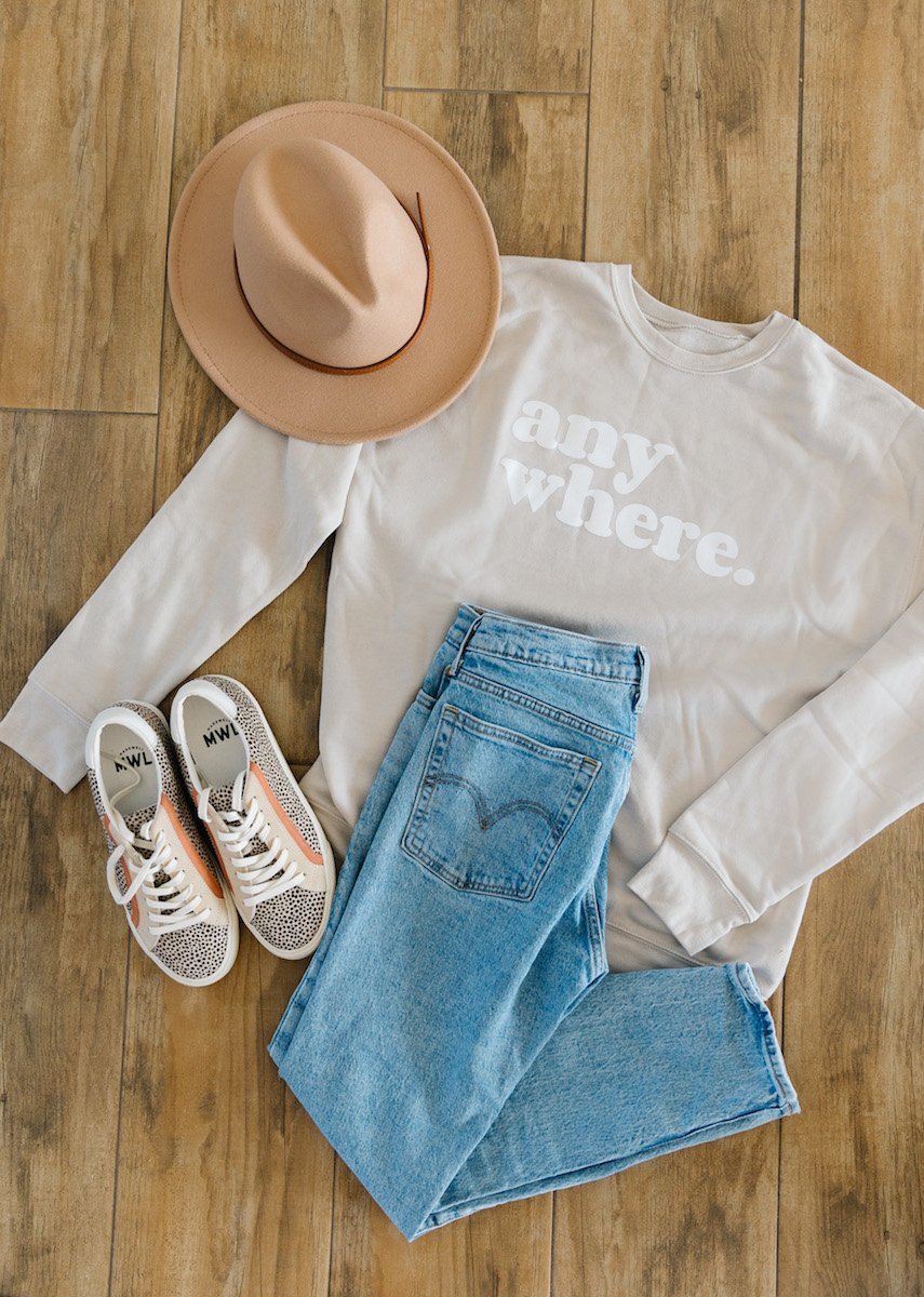 anywhere sweatshirts