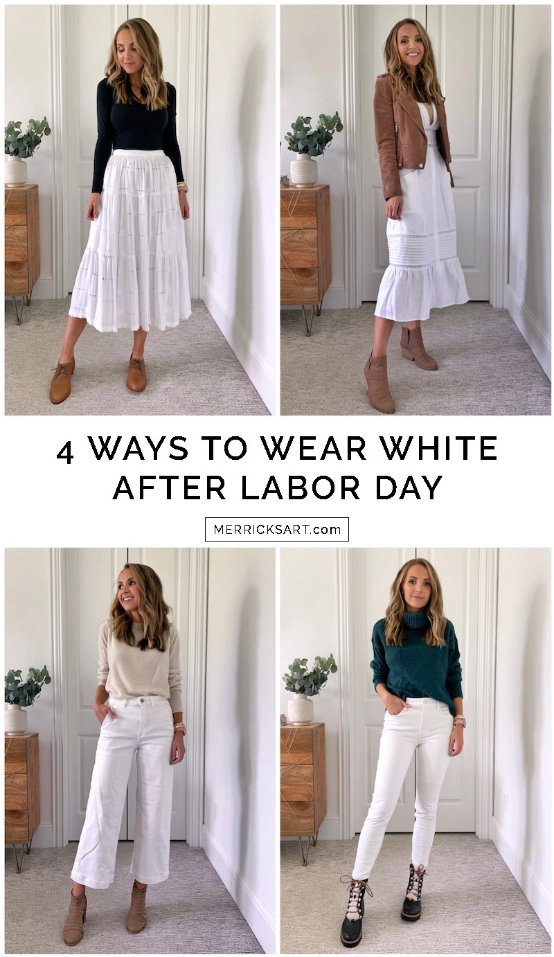 4 ways to wear white after labor day outfits
