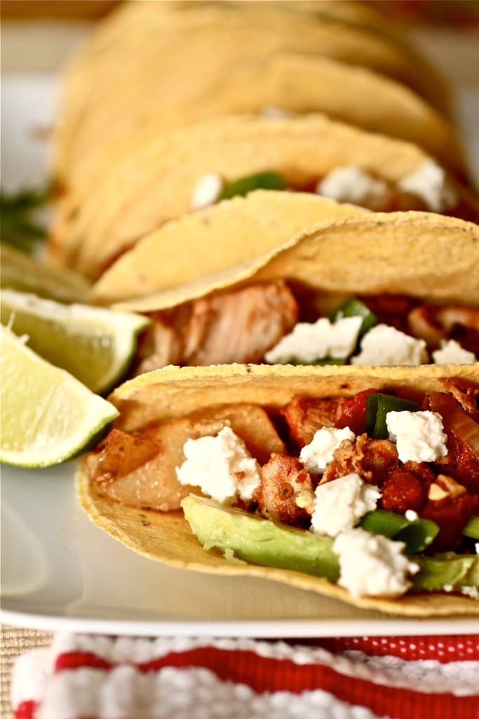 dinner ideas pork and potato tacos