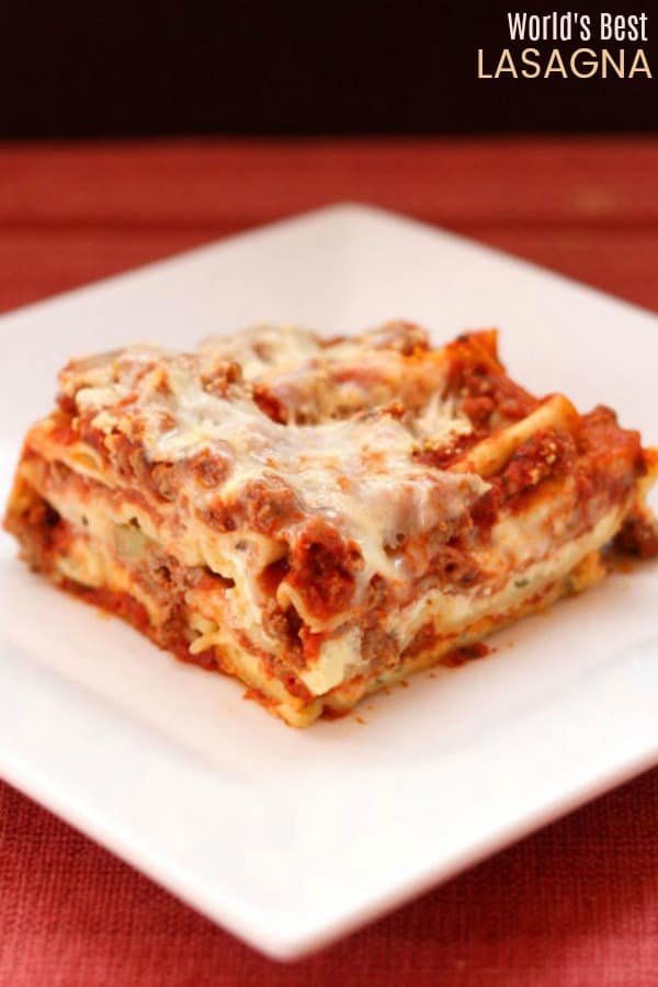 dinner ideas lasagna