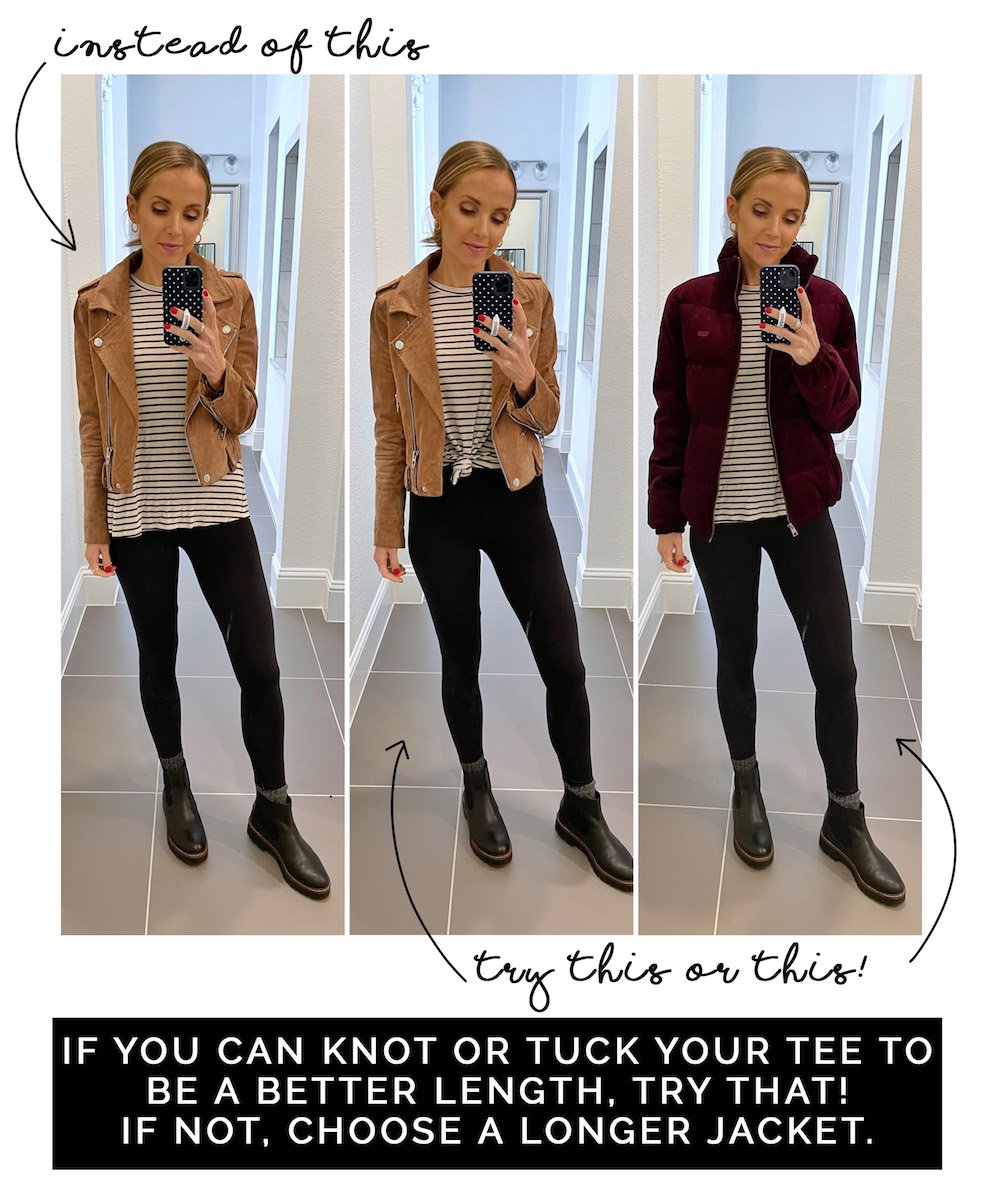long tops with jackets