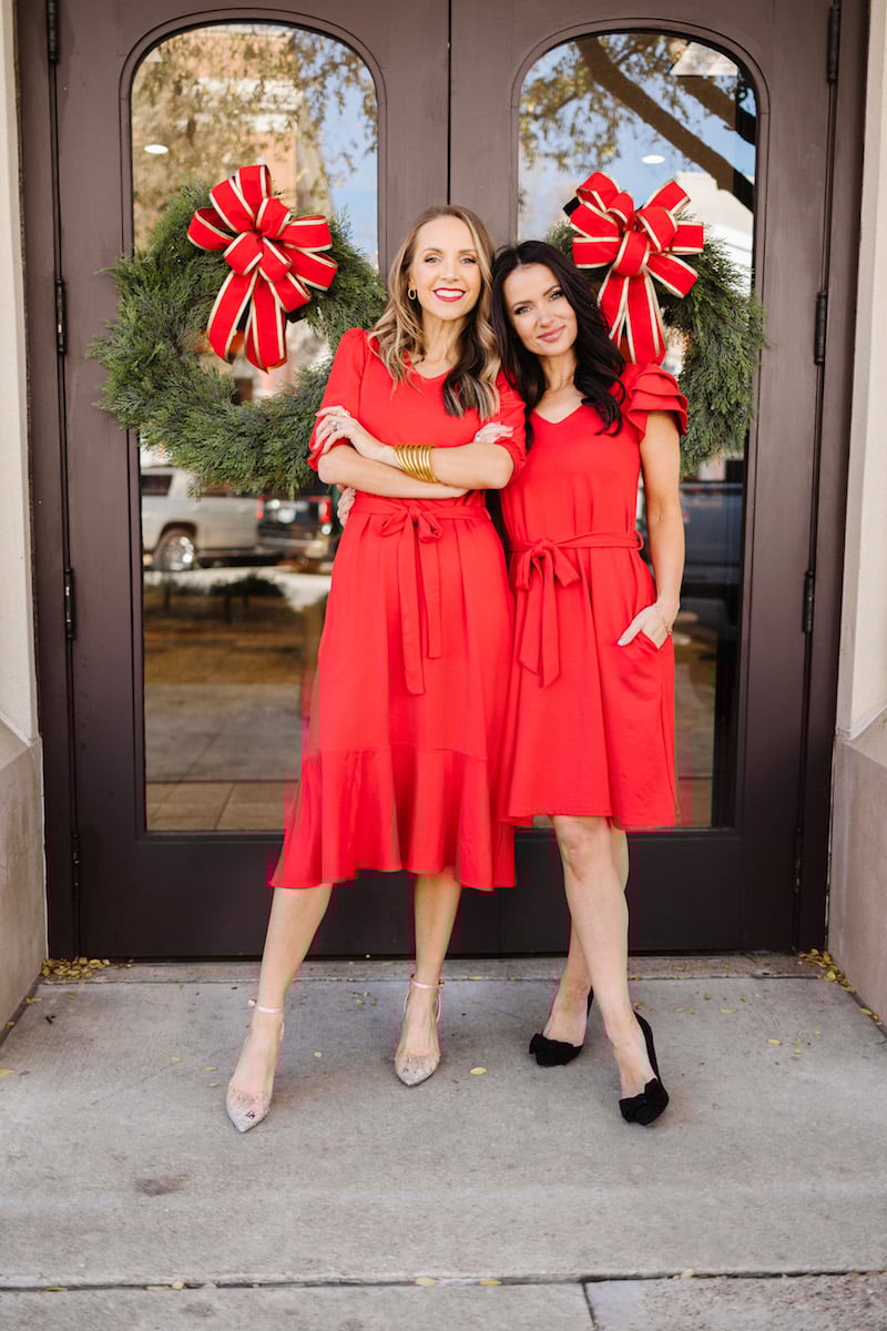 red merrick white collection dresses