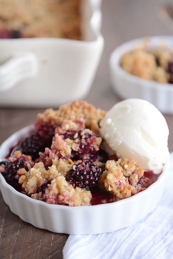 dinner ideas blackberry crisp