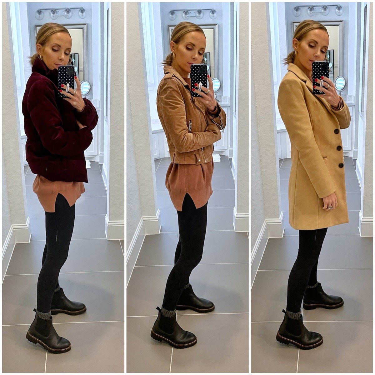 long tops with coats