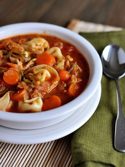 dinner ideas tortellini soup