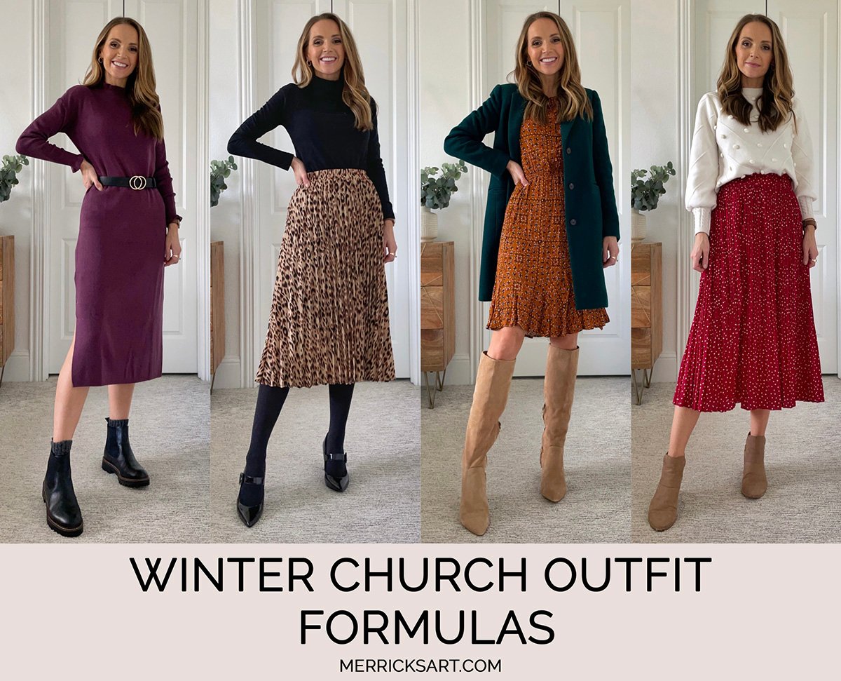winter church outfit formulas