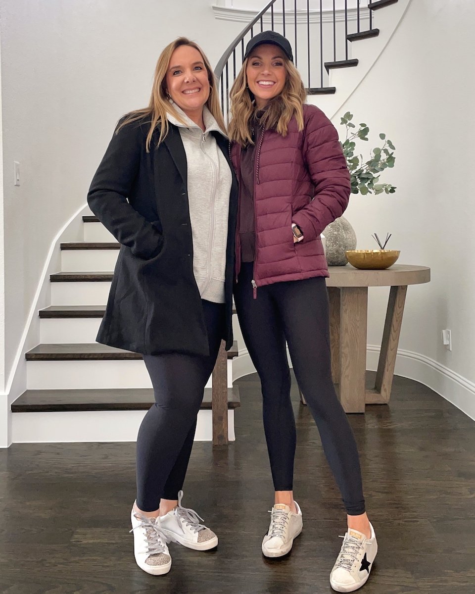 leggings and pullover