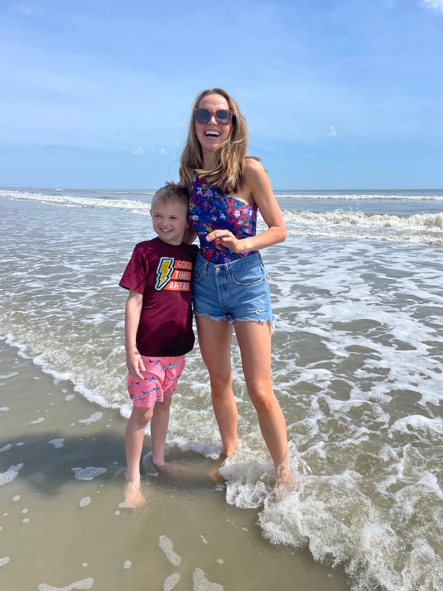 at the beach