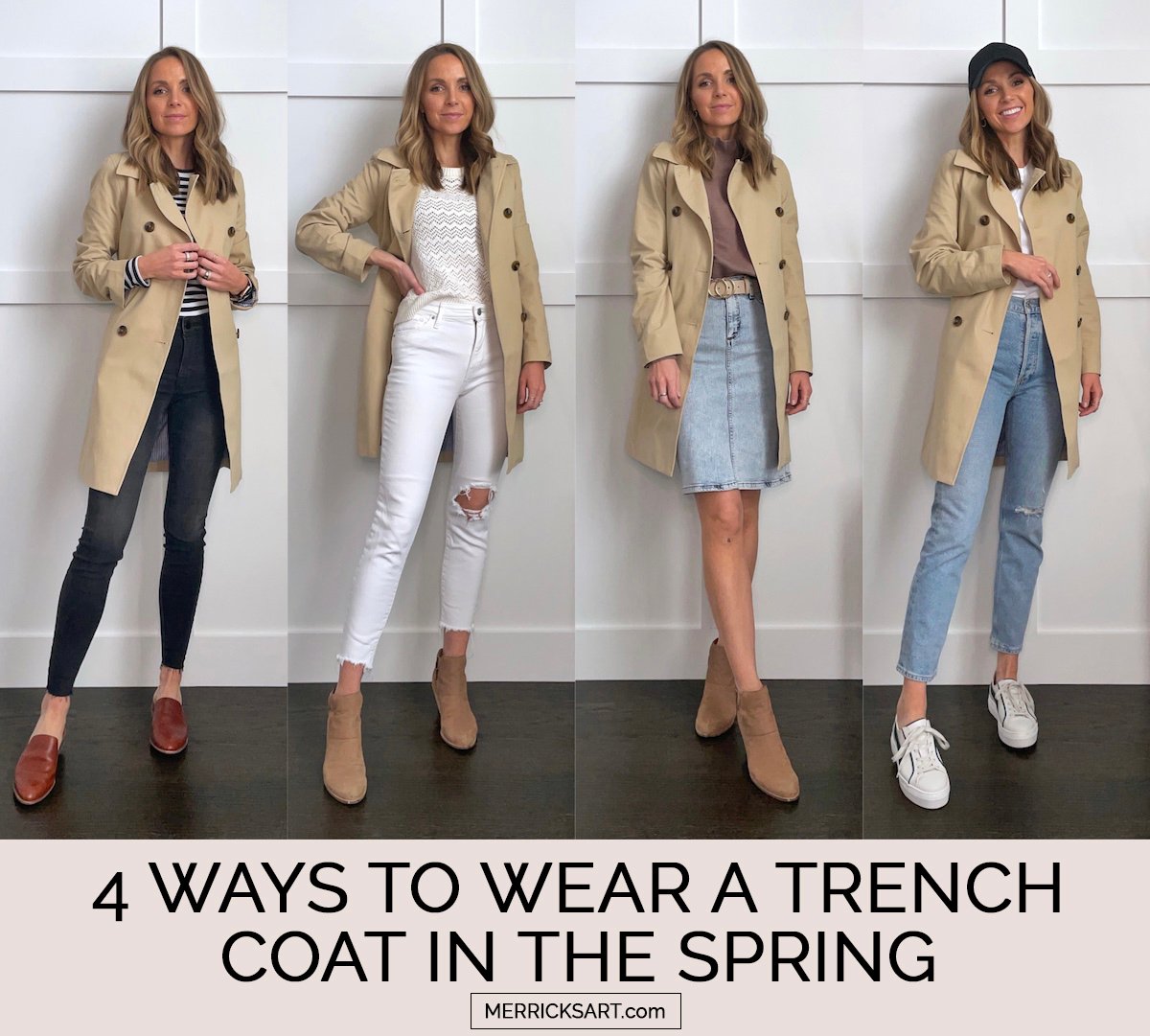 4 ways to wear a trench coat in the spring