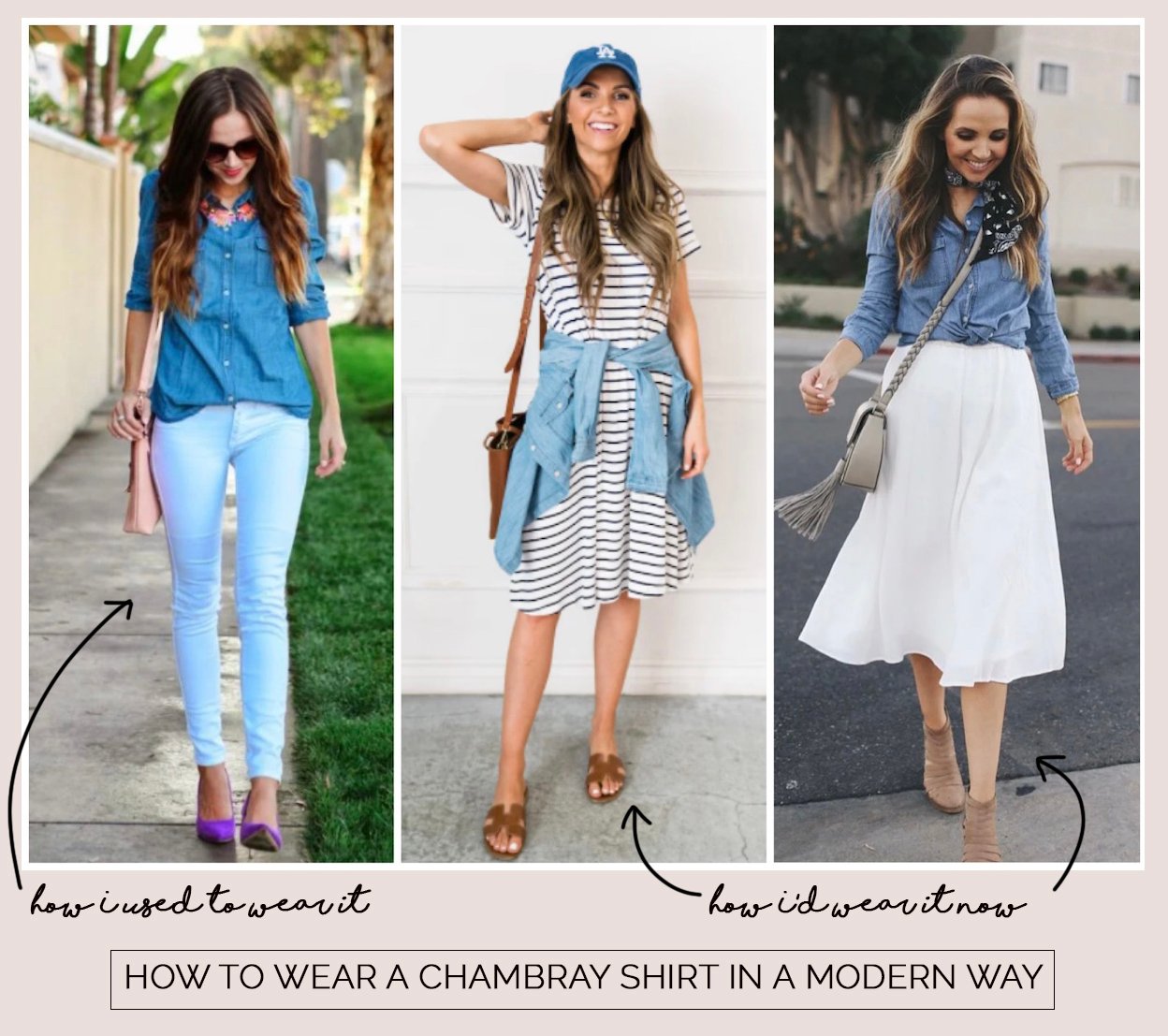 how to update a chambray shirt