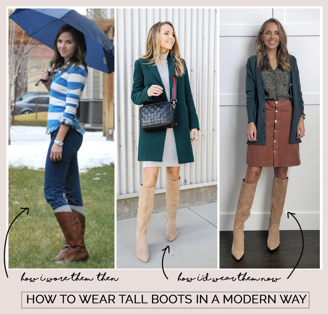 how to update tall boots