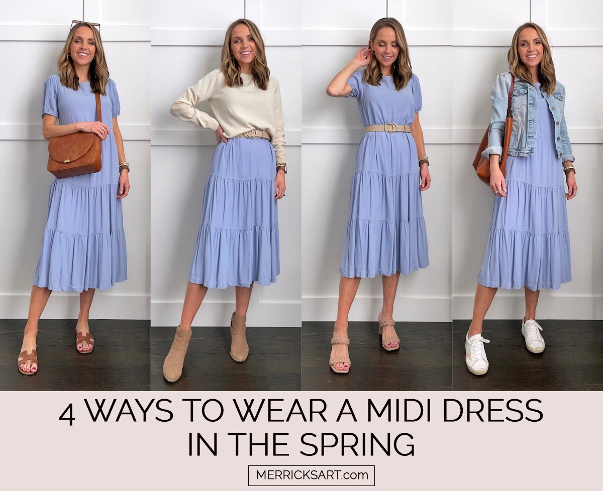 midi dress in spring