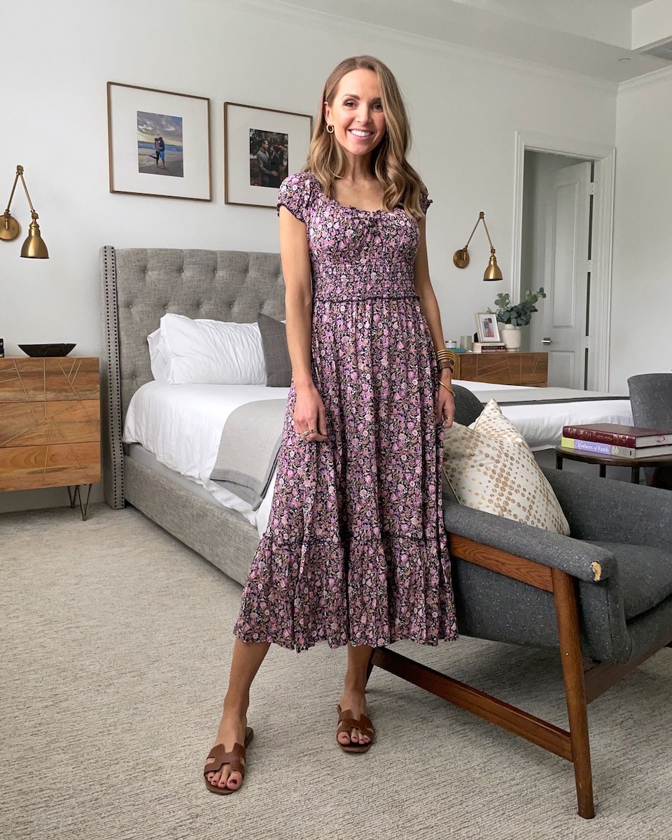 old navy midi floral dress