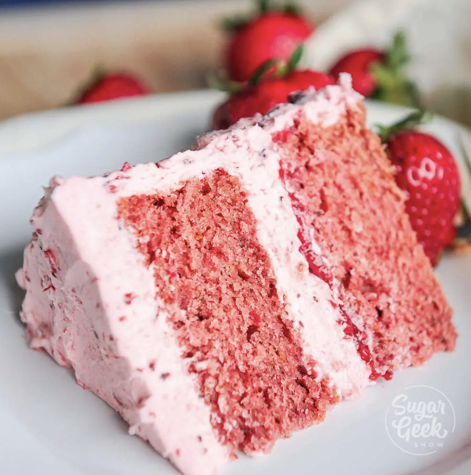 dinner strawberry cake