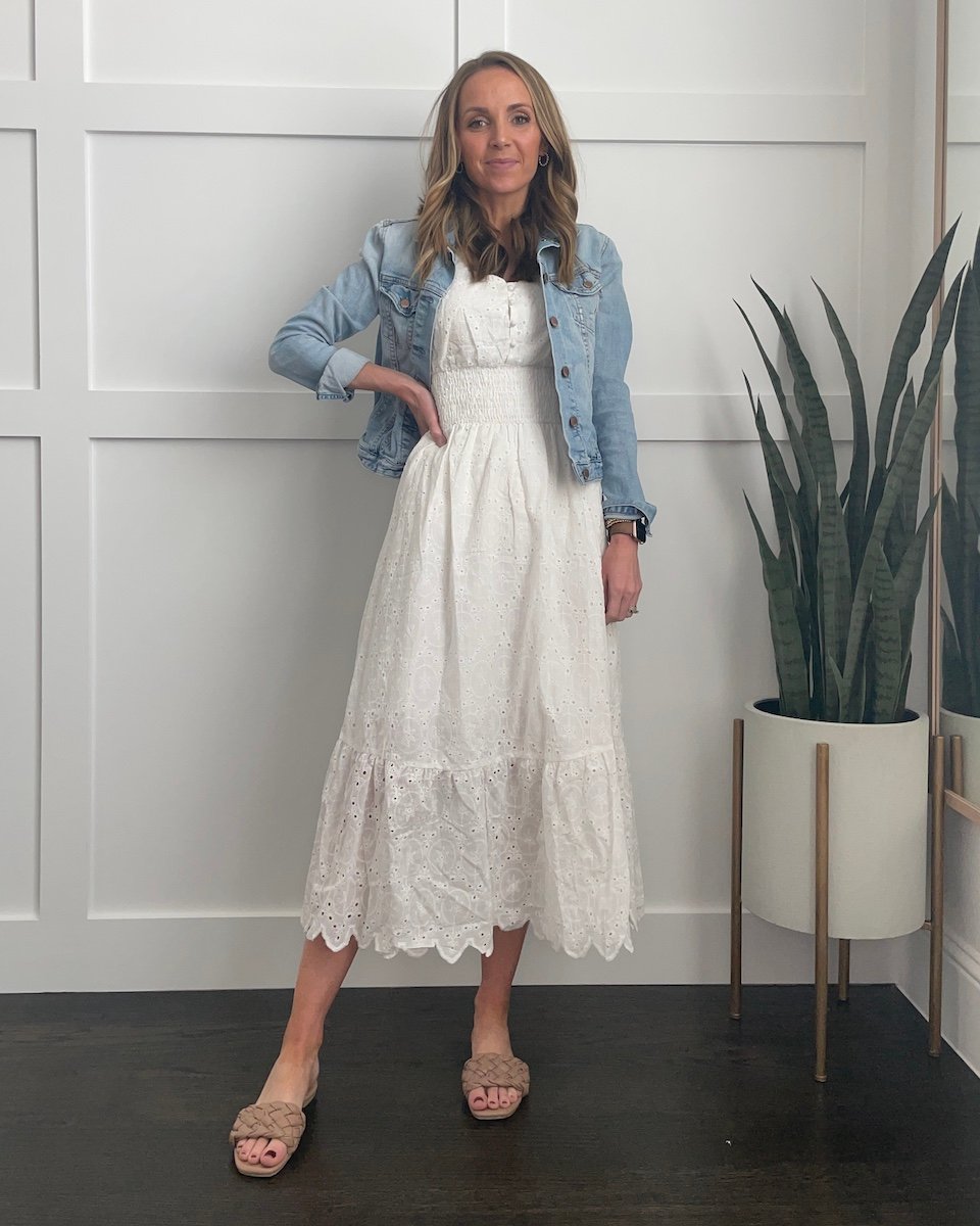eyelet dress
