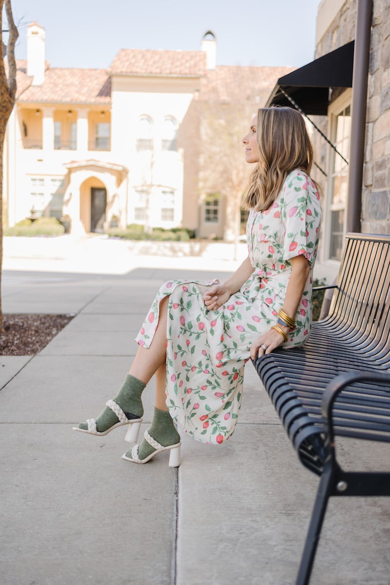socks with braided heel sandals