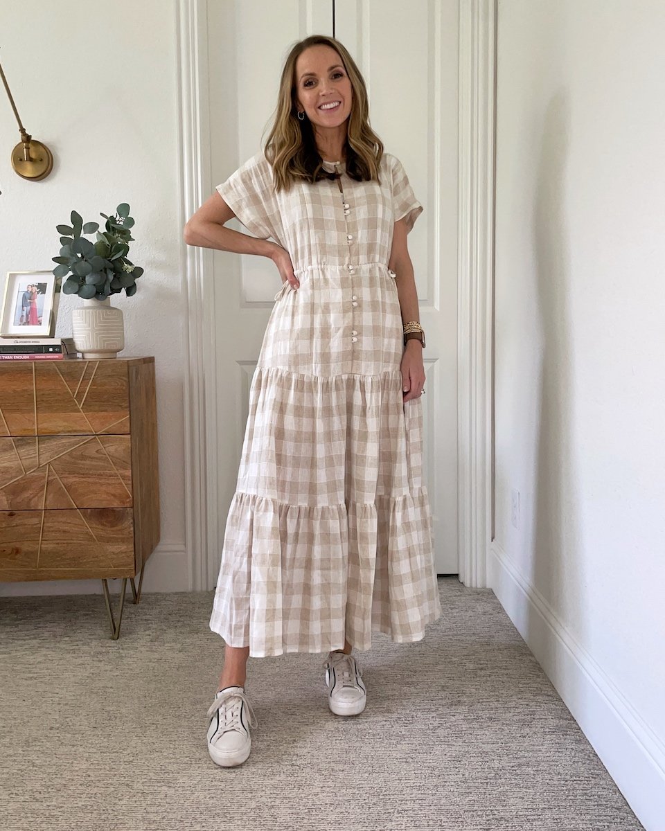 madewell plaid dress