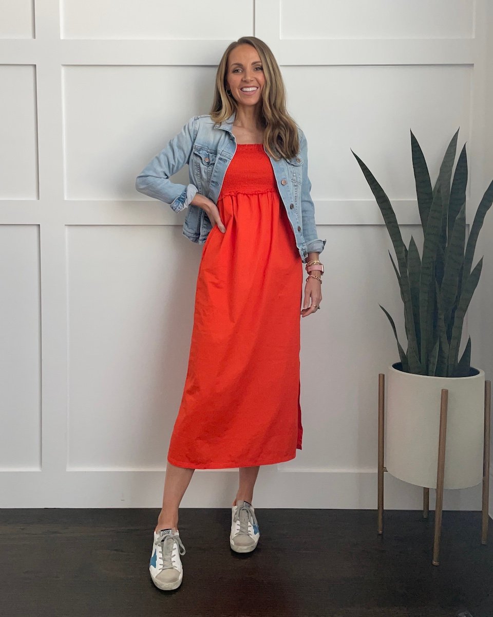 dressed down smocked walmart dress