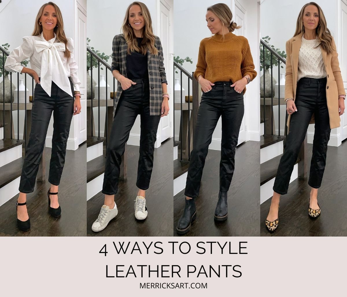4 Ways to Style Leather Pants