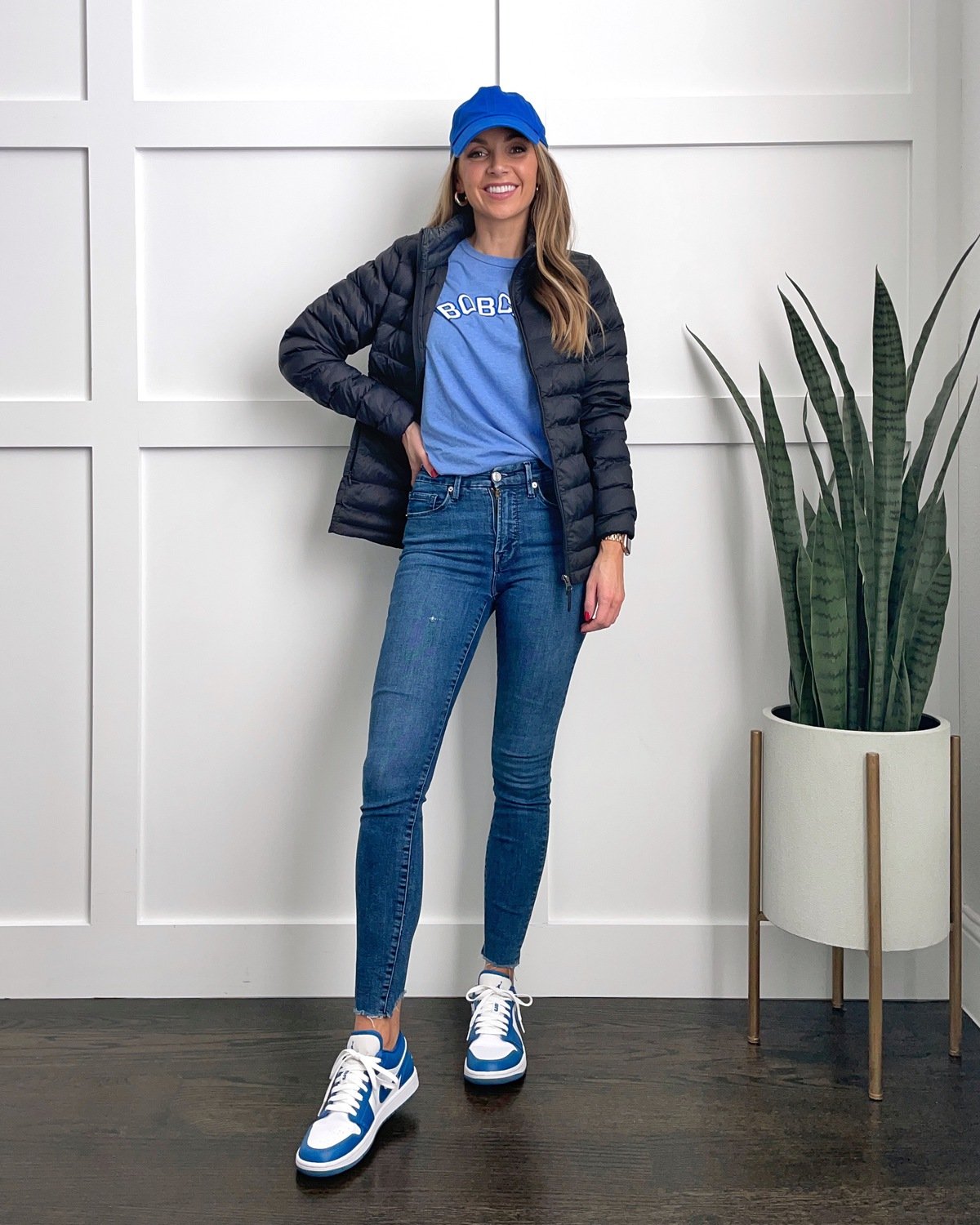Nike Air force Shoes with baseball hat