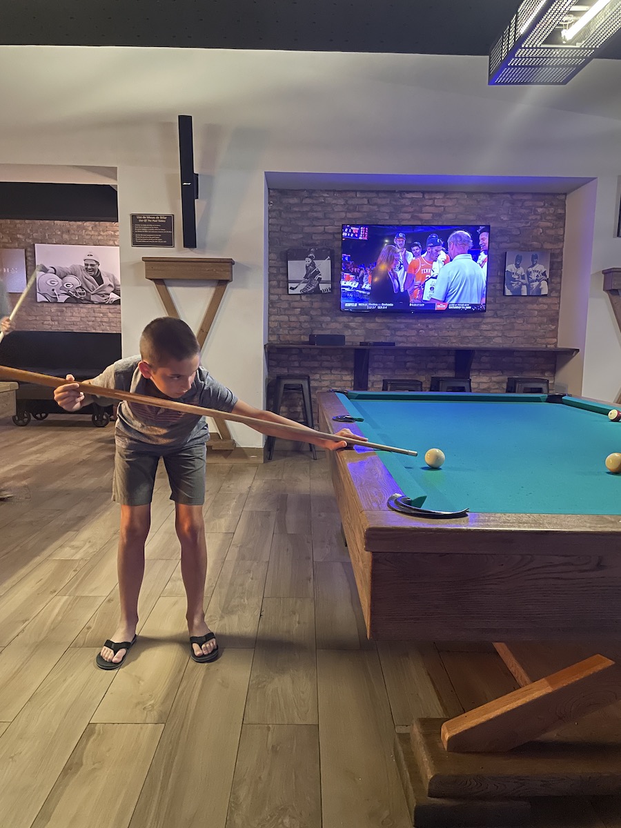 pool in the sports club