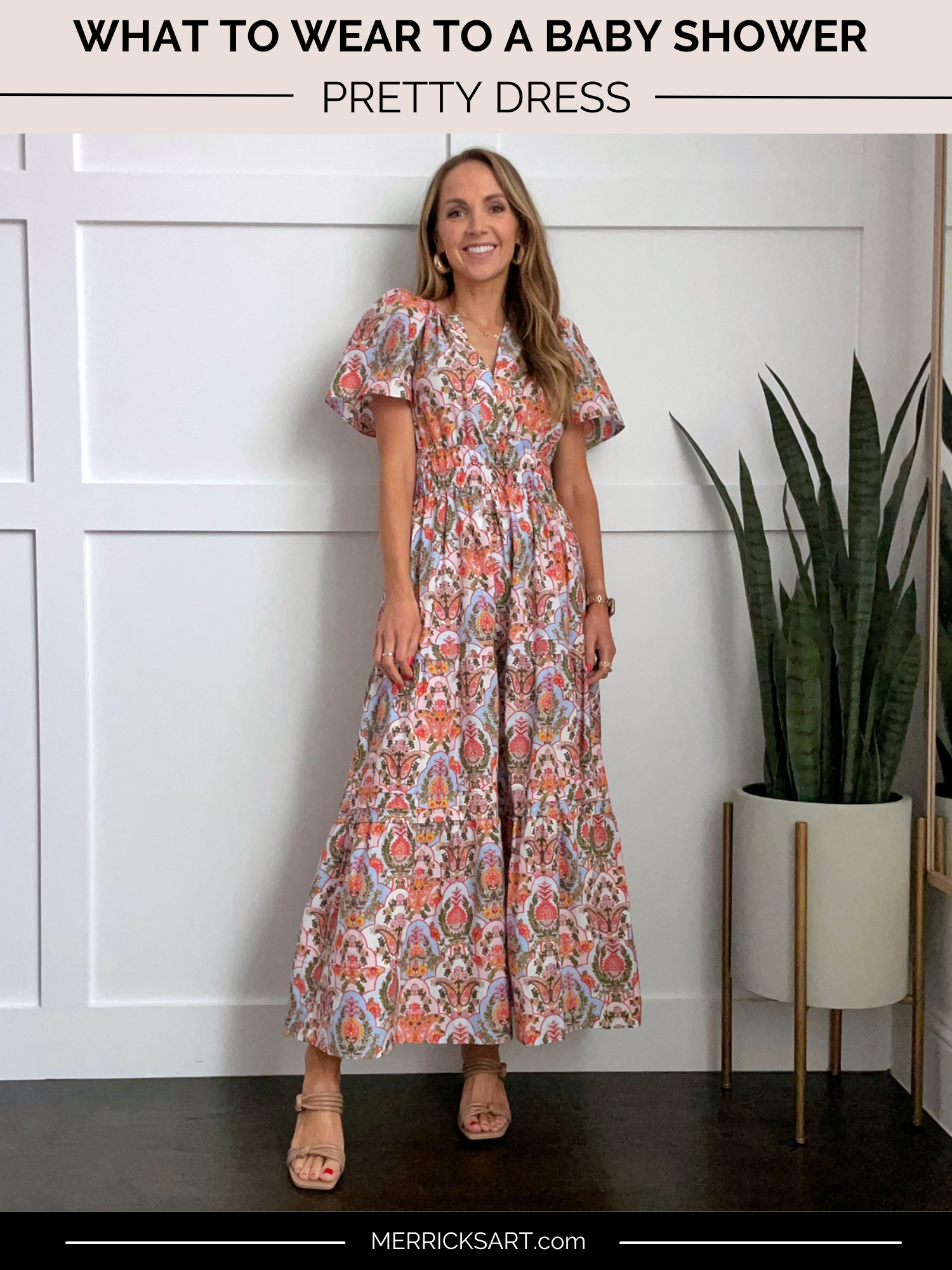 baby shower floral dress