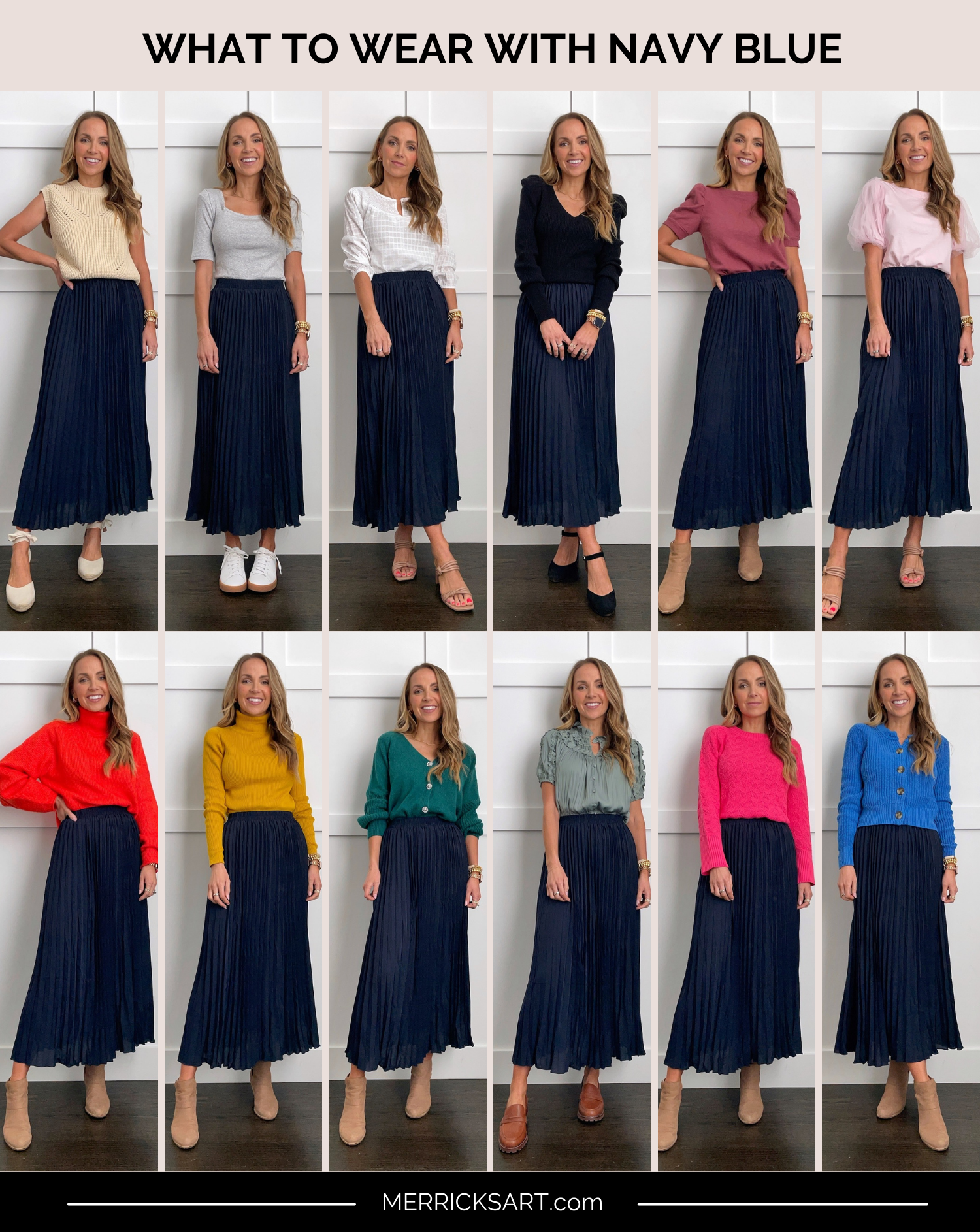 What to wear with navy blue