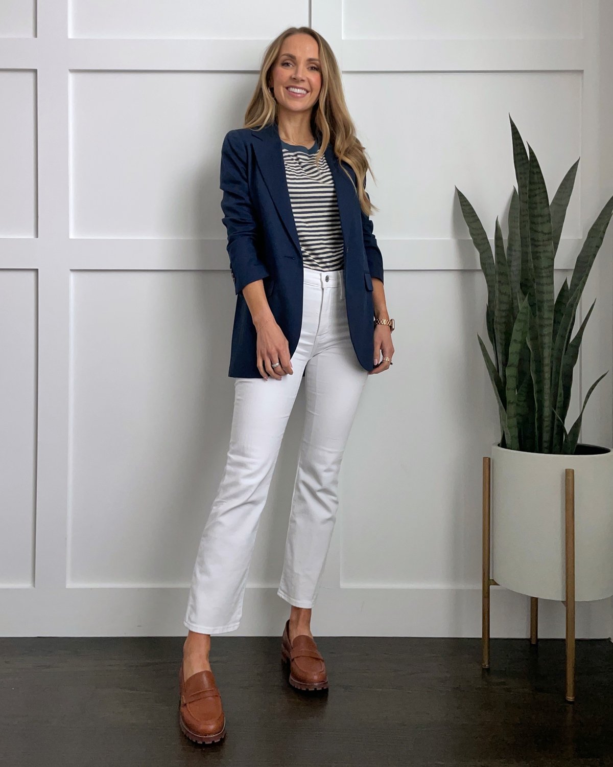 kick crop jeans blazer