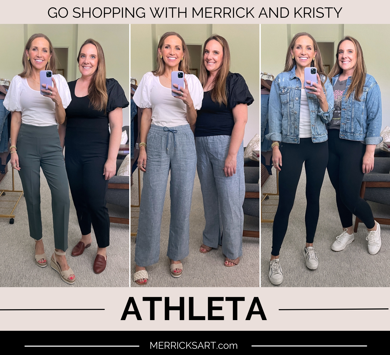 go shopping with Kristy and Merrick: Athleta