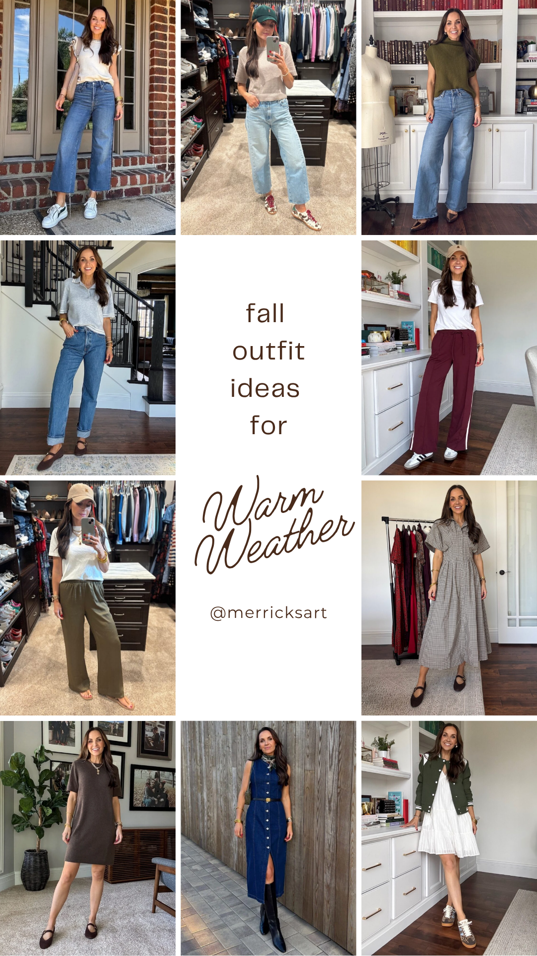 fall outfit ideas for warm weather