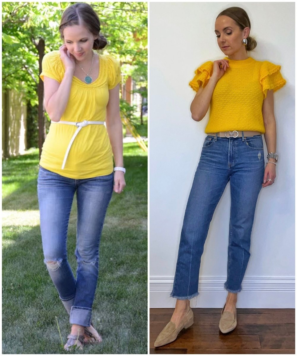 merrick updates outfits yellow top