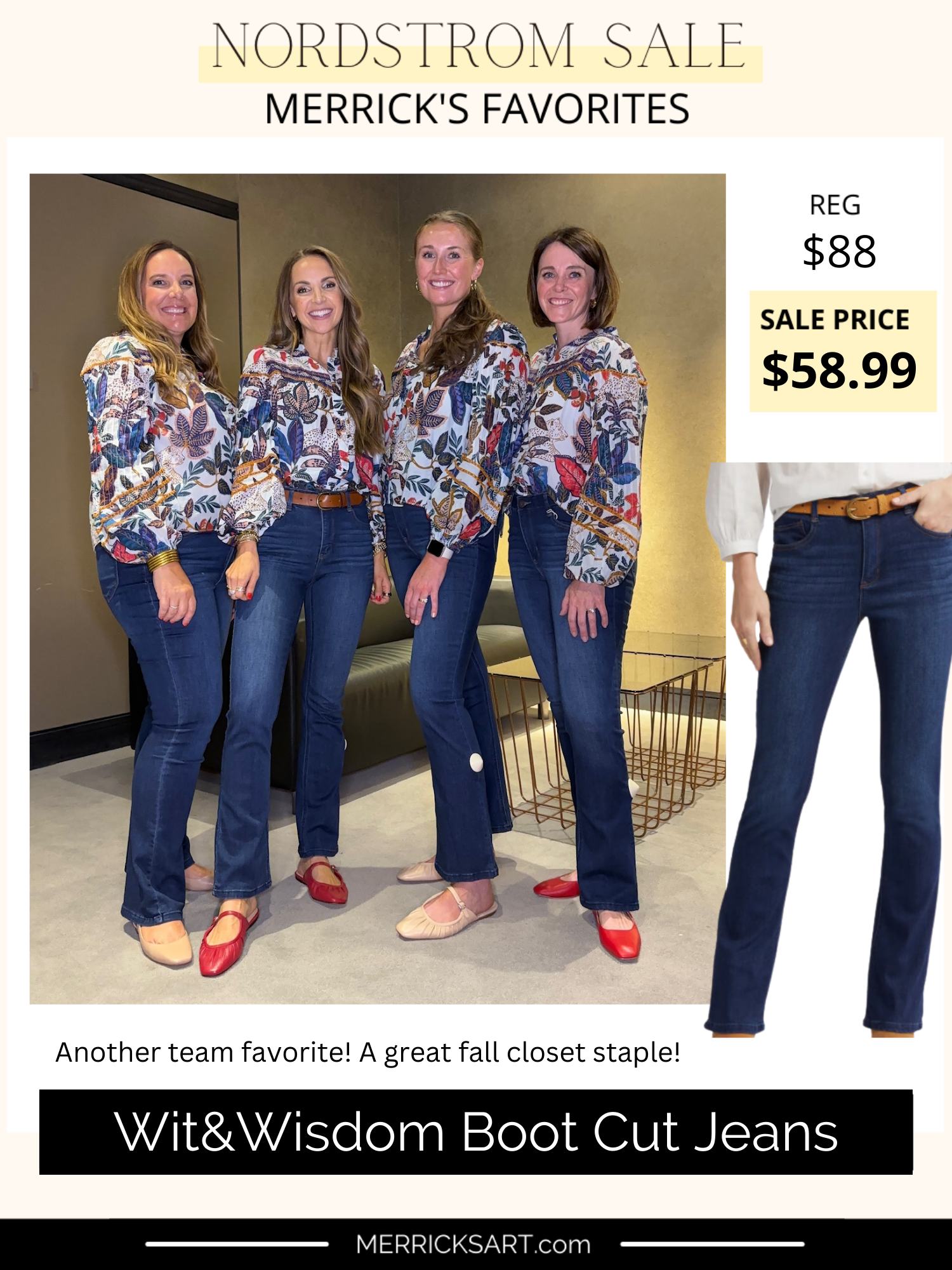 Merrick's Nordstrom Sale Favorites: Wit&Wisdom Boot Cut Jeans