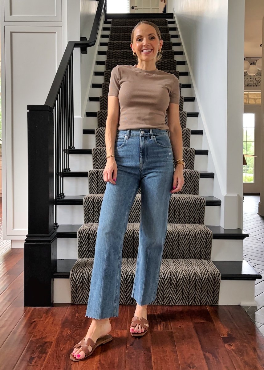 cropped straight leg jeans merricksart