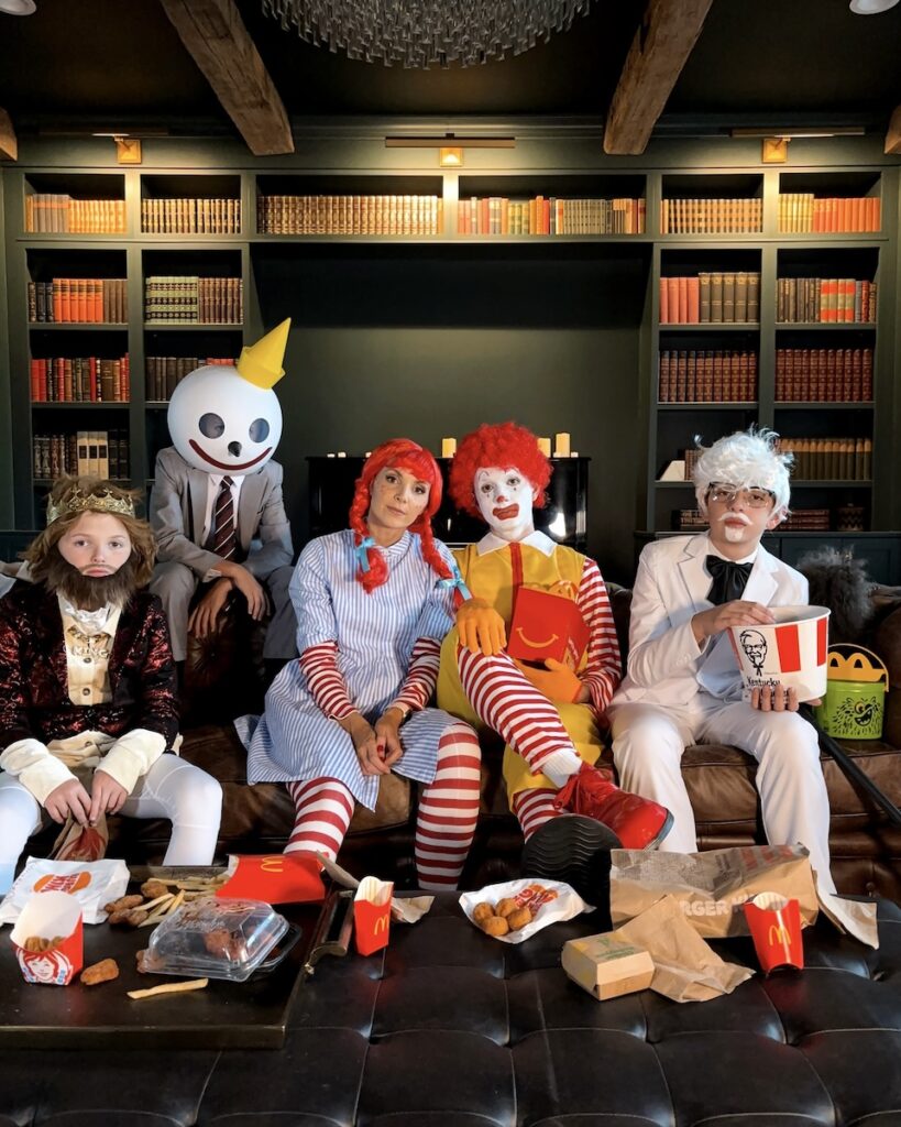 family halloween costume 2024 Fast food mascot web