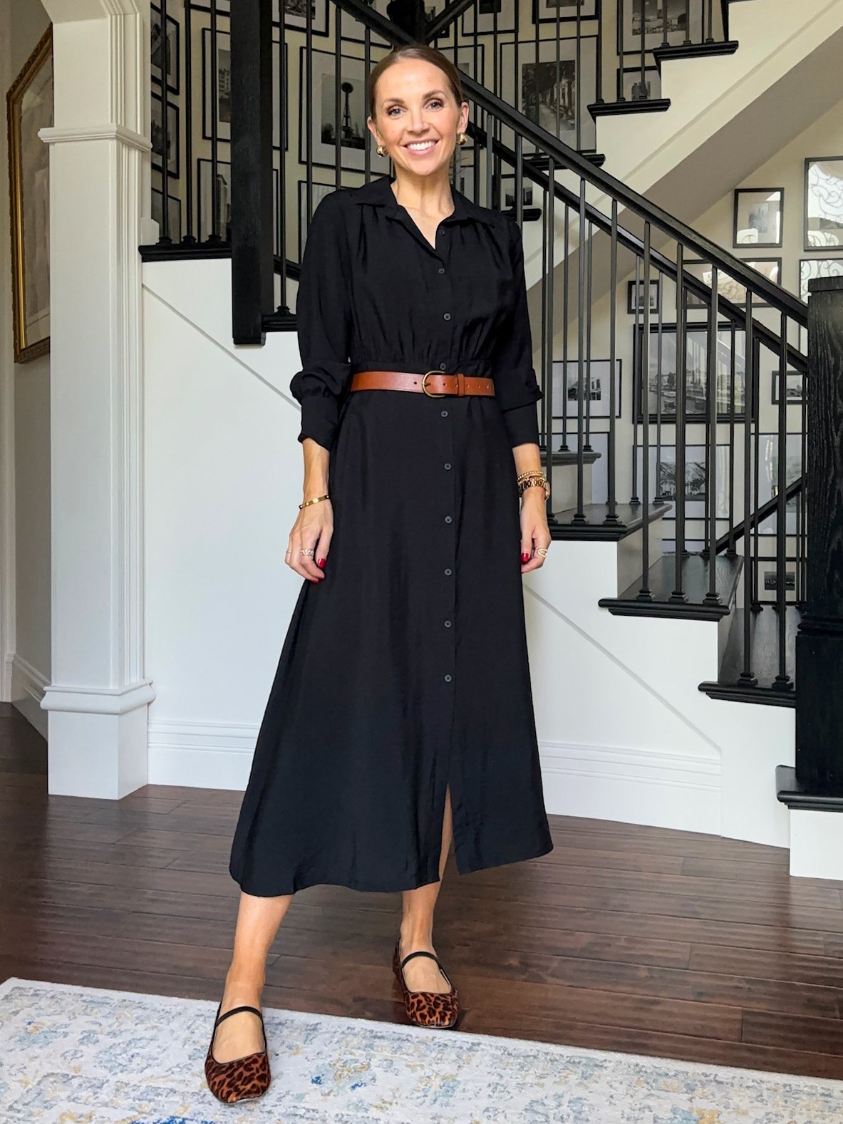shirt dress with belt