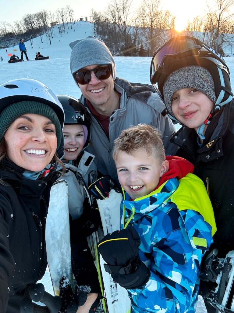 skiing with the boys