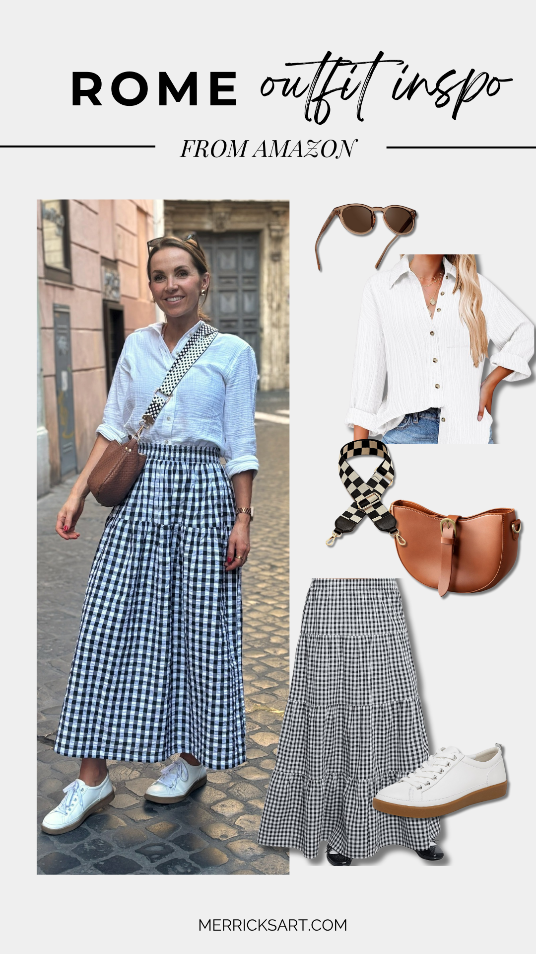 Rome outfit inspiration from Amazon collage
